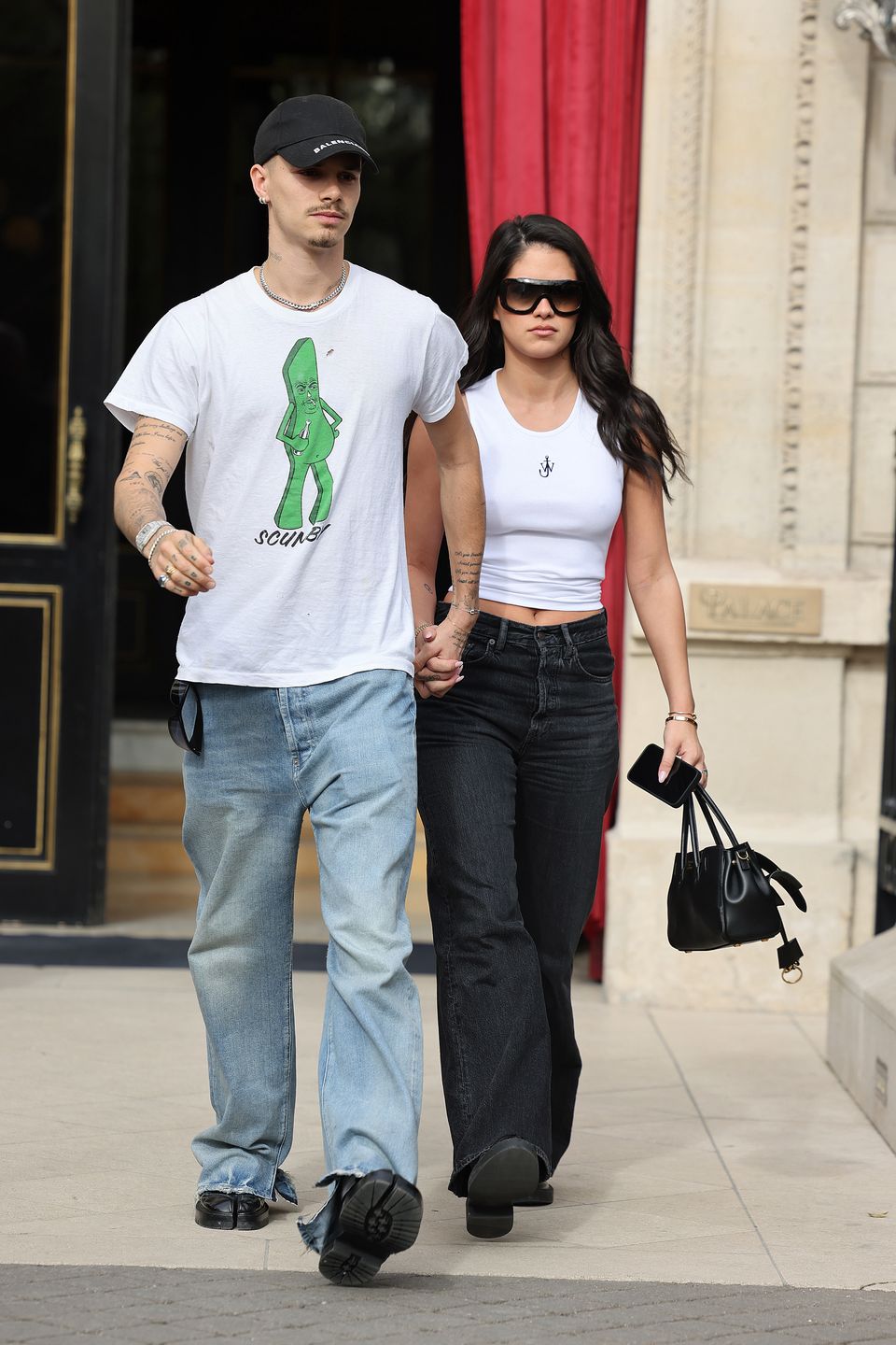 Romeo Beckham i Kim Turnbull