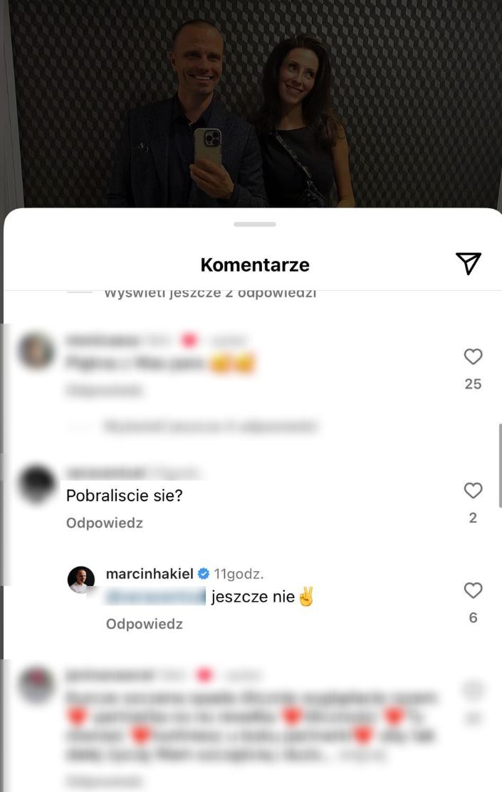 Marcin Hakiel zapytany o ślub. Nie pozostawił wątpliwości
