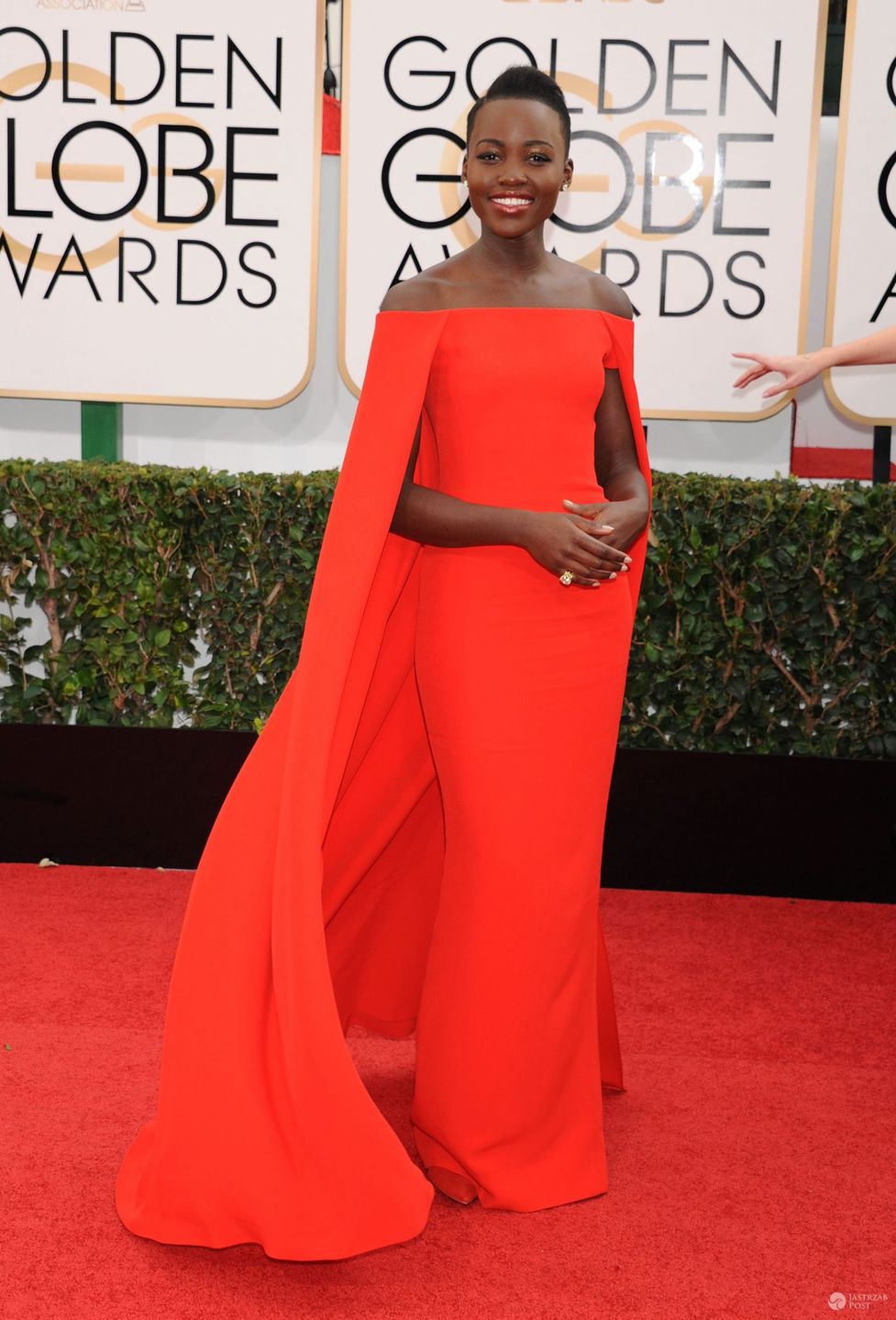 Kreacja: Ralph Lauren. Lupita Nyong'o, Złote Globy 2014 (fot. ONS)