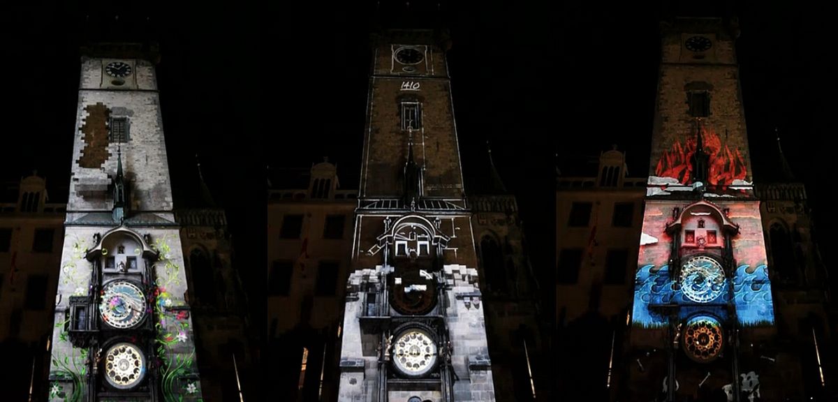 Jak wykorzystać projektor na 600. urodziny wieży astronomicznej w Pradze?
