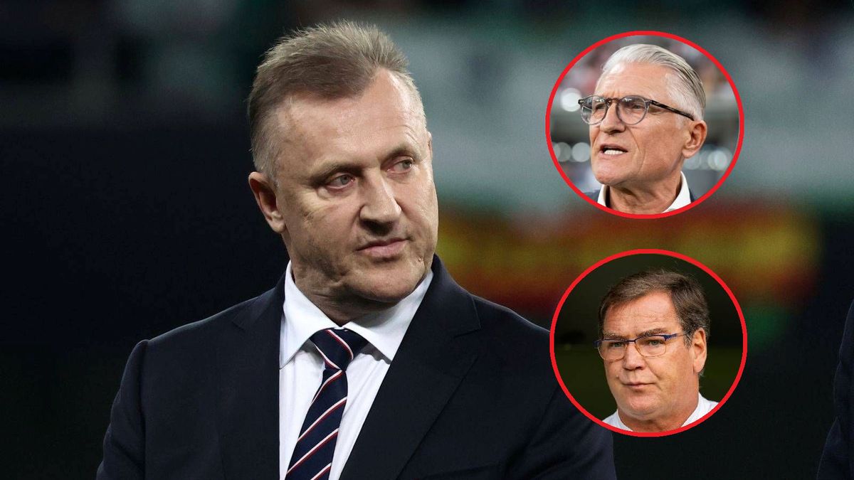 Getty Images / Na dużym zdjęciu Cezary Kulesza, na małych Adam Nawałka i Jan Urban