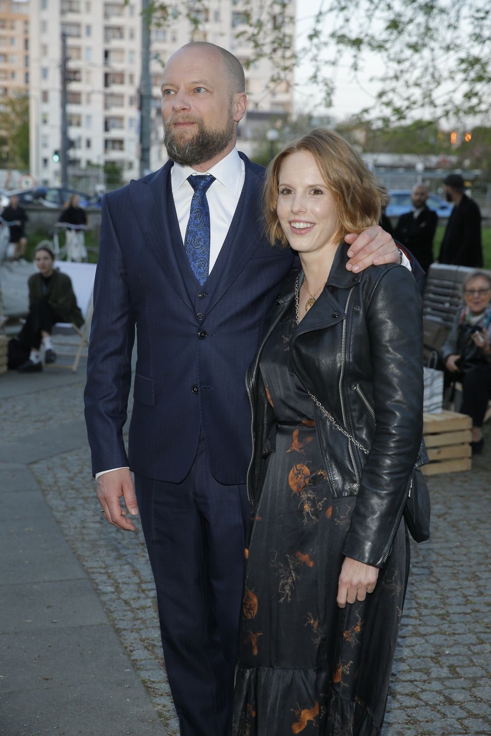Maciej Stuhr na premierze "Fucking Bornholm" u boku małżonki i znanych znajomych 