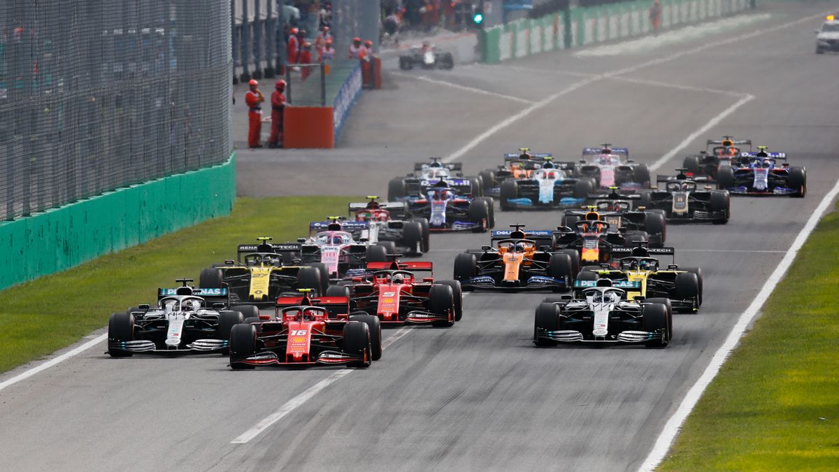 start do wyścigu F1