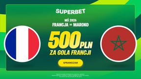 Superbet kod promocyjny: kurs 250 na gola Francji z Marokiem
