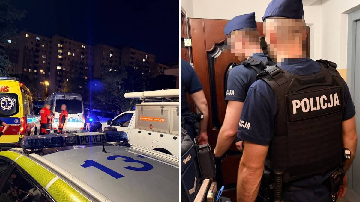 Policjanci zatrzymali uzbrojonego 58-latka w bloku przy ul. Koryznowej