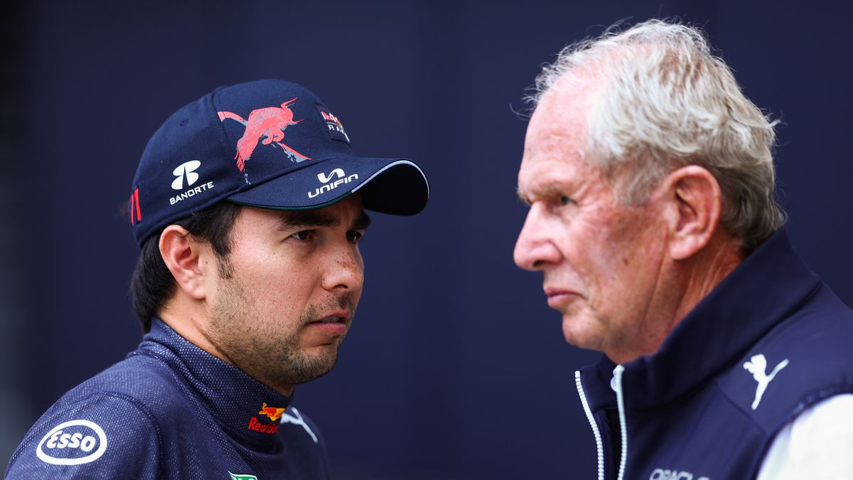 Zdjęcie okładkowe artykułu: Materiały prasowe / Red Bull / Na zdjęciu: Sergio Perez (po lewej) i Helmut Marko