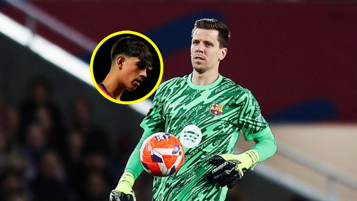 Instagram / FC Barcelona / Jose Breton/Pics Action/NurPhoto via Getty Images / Na zdjęciu: Marc Bernal i Wojciech Szczęsny