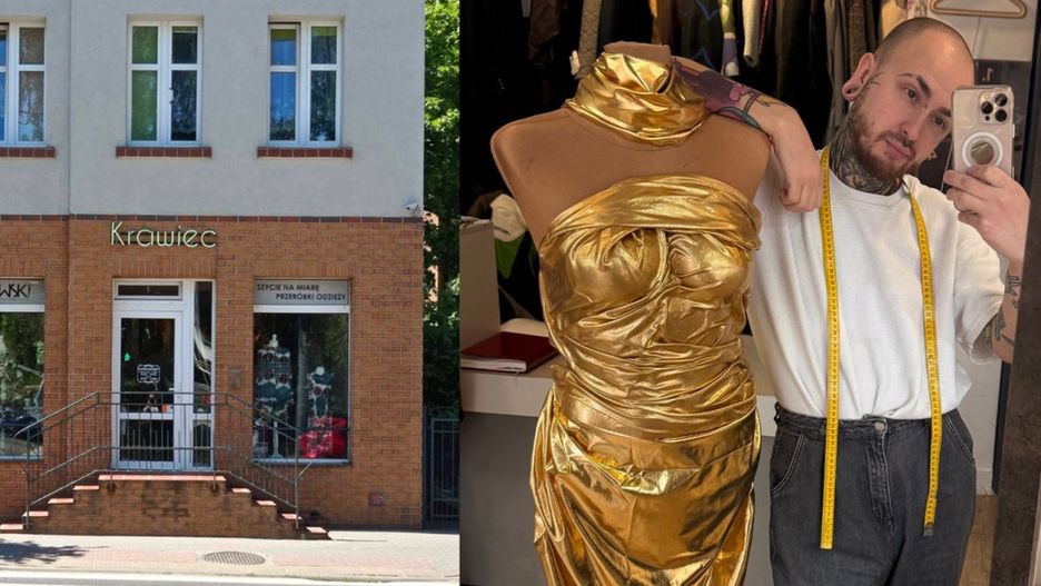 Grzegorz Janowski i jego pracownia przy Alei Niepodległości w Sopocie. Fot. archiwum prywatne