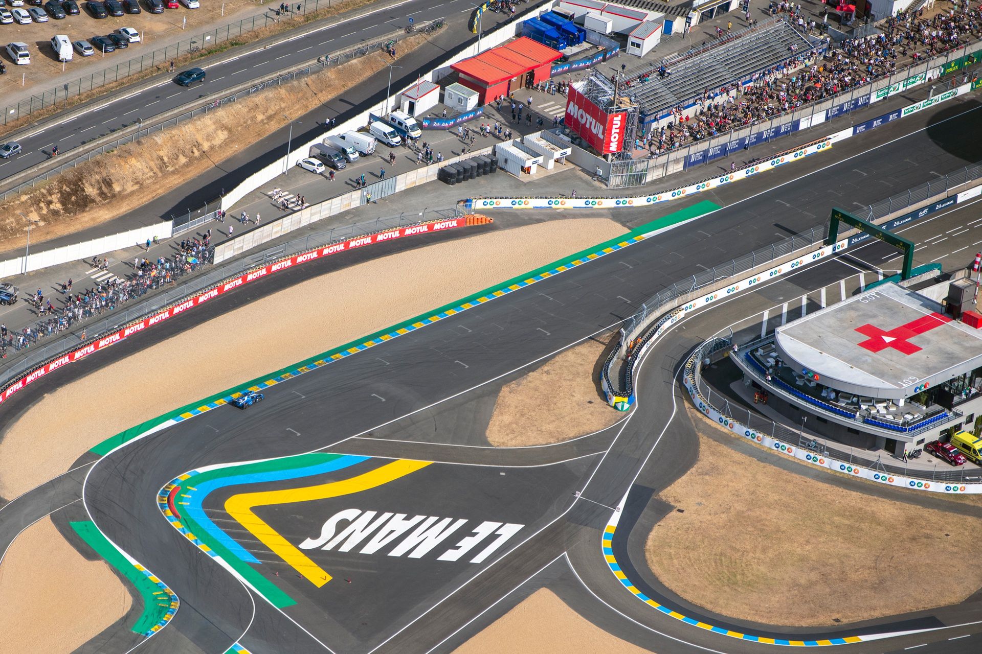 24h Le Mans 2023 widziane ze sterowca Goodyear Blimp