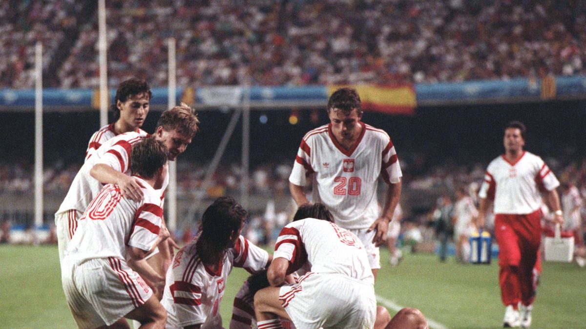 PAP / Na zdjęciu: radość polskich piłkarzy w finale igrzysk w Barcelonie