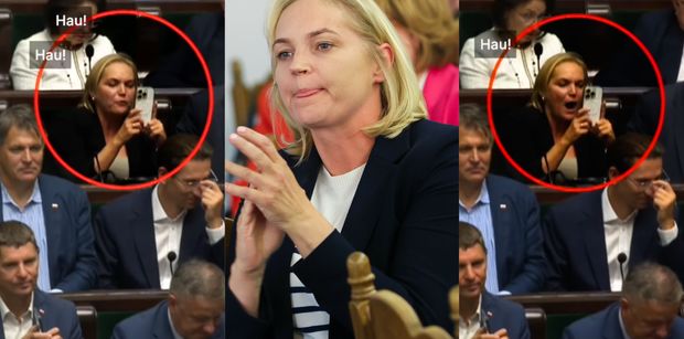 Dominika Chorosińska SZCZEKA W SEJMIE podczas debaty o wecie do ustawy o kryptowalutach: "Hau Hau" (WIDEO)