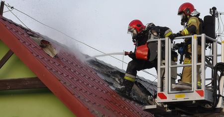 Paliło się poddasze w Mościskach