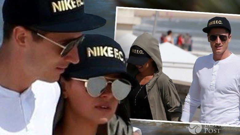 Anna Lewandowska i Robert Lewandowski w La Baule przed meczem Polska-Ukraina na EURO 2016 (fot. Agencja SE / East News)