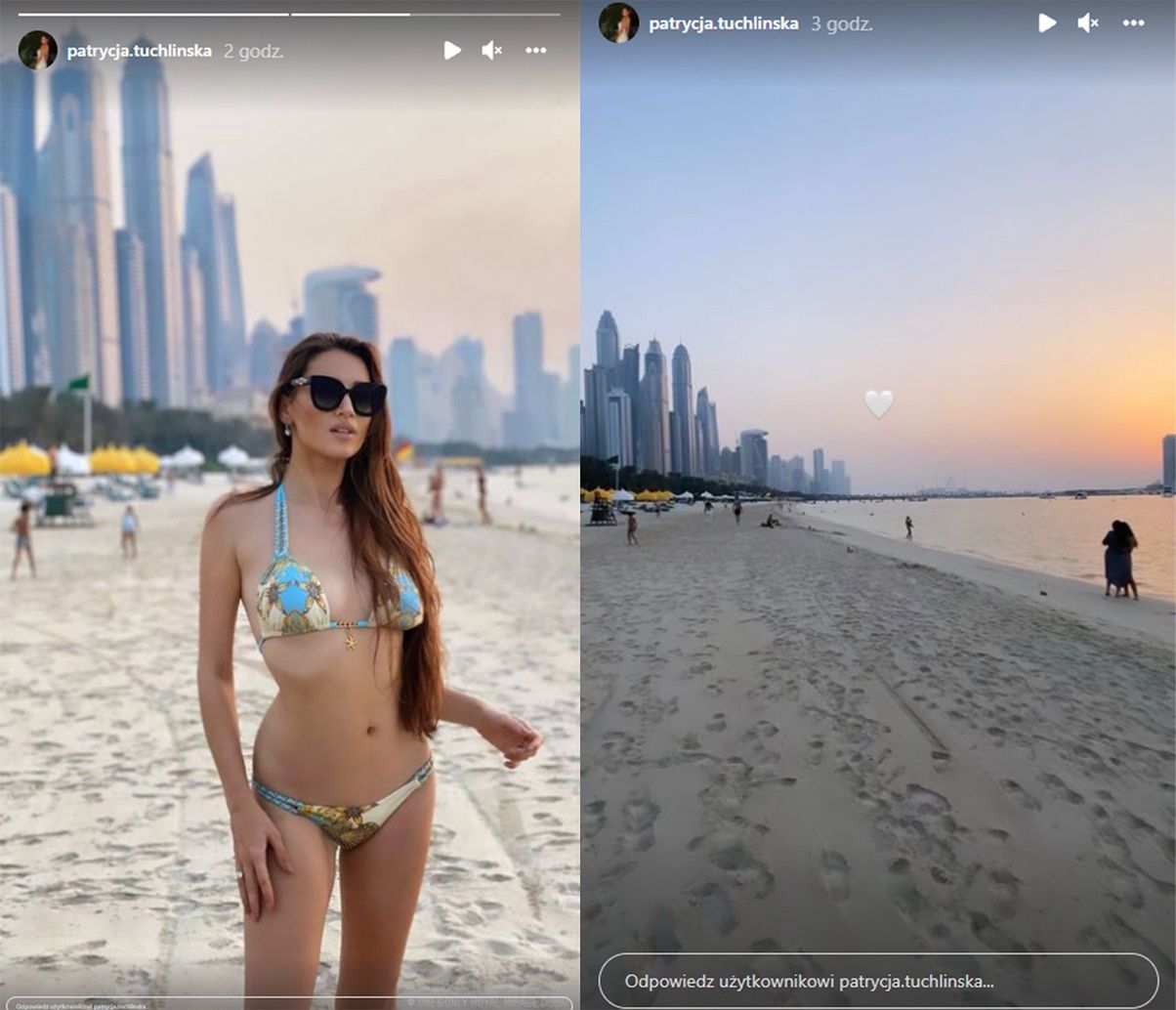 Patrycja Tuchlińska chwali się pobytem w Dubaju 