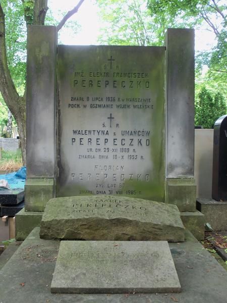 Grób Marka Perepeczki na Starych Powązkach