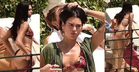 Dua Lipa prezentuje szczupłą sylwetkę W BIKINI nad basenem w Portofino (ZDJĘCIA)