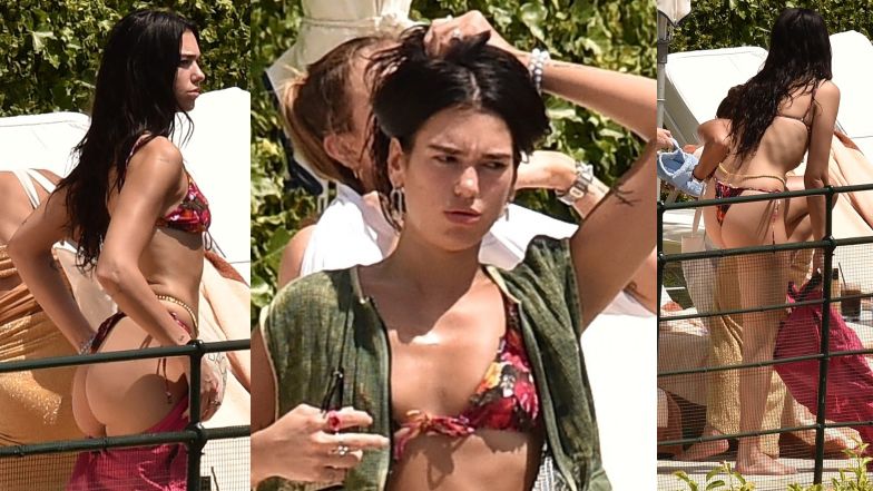 Dua Lipa prezentuje szczupłą sylwetkę W BIKINI nad basenem w Portofino (ZDJĘCIA)