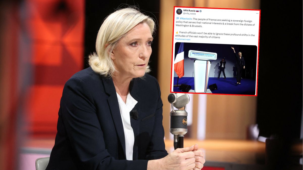 Le Pen wściekła na Rosjan. Wykorzystali jej zdjęcie 