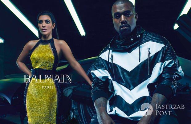 Kanye West i Kim Kardashian w kampanii Balmain wiosna-lato 2015