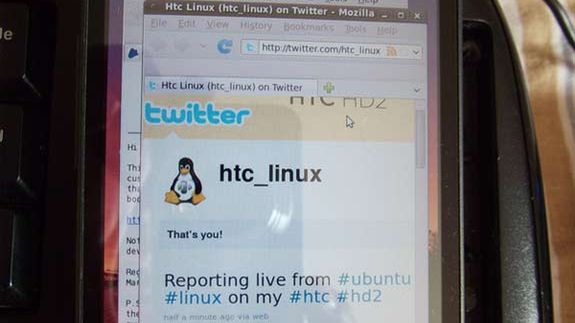 Ubuntu pomyślnie uruchomiony na HTC HD2 1