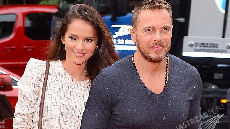 Paulina Sykut i Piotr Jeżyna na pokazie Kazar jesień/zima 2015 w Stacji Mercedes