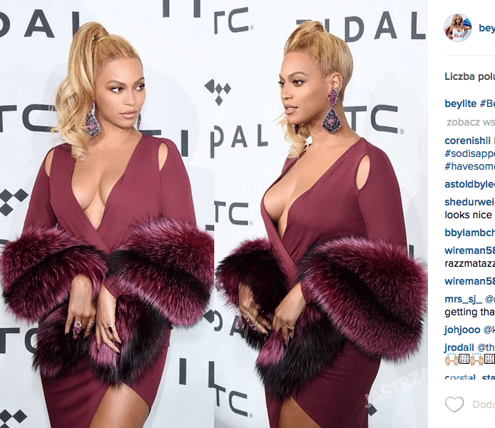 Beyonce na gali Tidal 1020