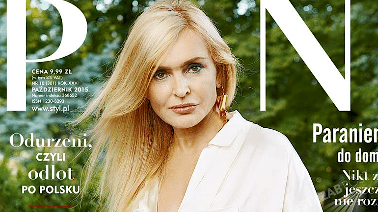 Monika Olejnik w Pani październik 2015 - okładka, wywiad, sesja