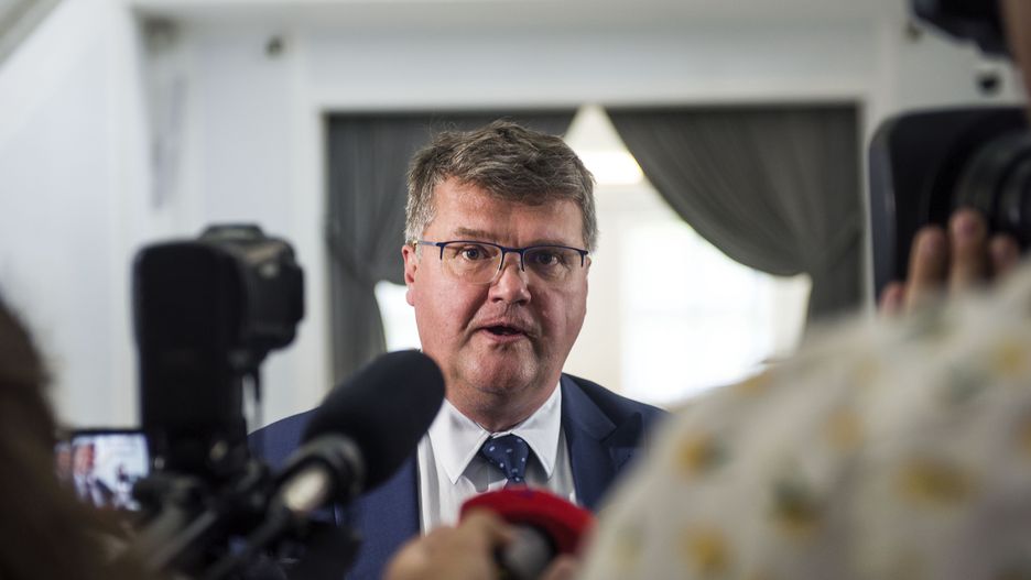 WARSAW, MAZOWIECKIE, POLAND - 2022/06/09: MP Maciej Wasik from the ruling party Law and Justice (PiS) is seen during a session of the Polish Sejm at the lower house of the Polish Parliament. (Photo by Attila Husejnow/SOPA Images/LightRocket via Getty Images)