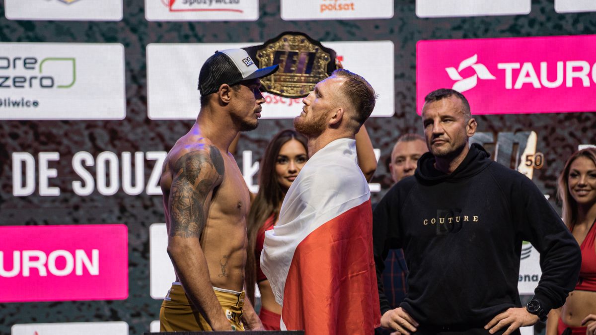 Materiały prasowe / FEN-MMA.COM / Na zdjęciu: Eder de Souza (z lewej) i Marcin Łazarz