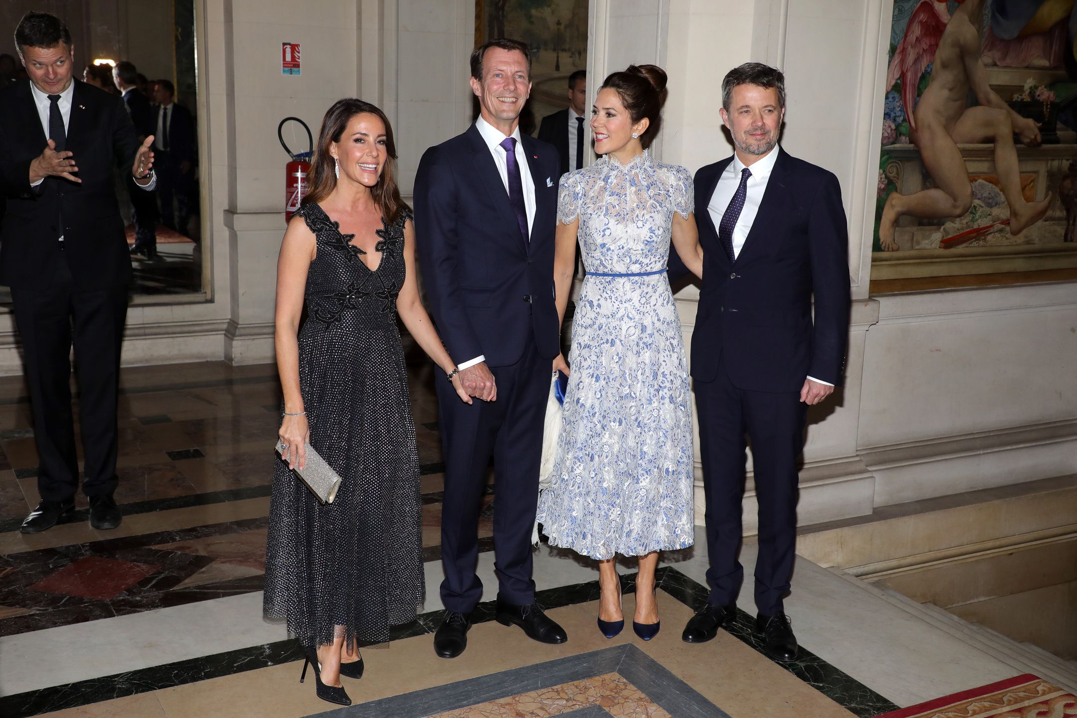 Książę Fryderyk i księżna Maria oraz książę Joachim i księżna Maria