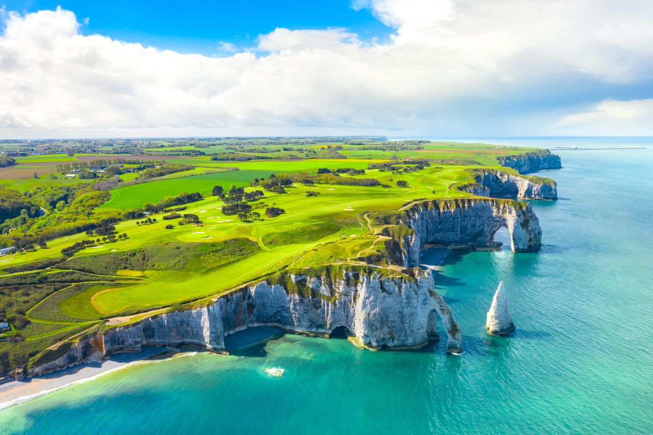 Klify Étretat to per�ła Normandii