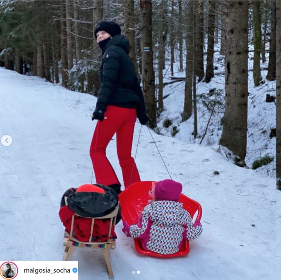 Małgorzata Socha wypoczywa z rodziną w górach
