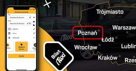 W Poznaniu w końcu pojedziesz na Bilecie iTaxi
