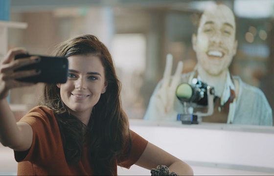 KLM Airlines postawiła na lotnisku hologram w ramach akcji "Take-off Tips"