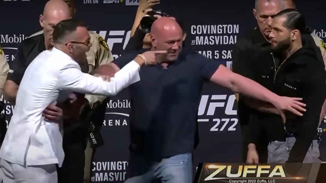 Zdjęcie okładkowe artykułu: YouTube /  / Colby Covington i Jorge Masvidal starli się na konferencji prasowej przed UFC 272