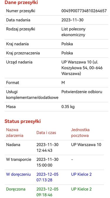 Potwierdzenie elektroniczne