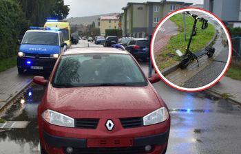 O krok od dramatu w Rumi. 27-latka potrąciła 17-latka na hulajnodze