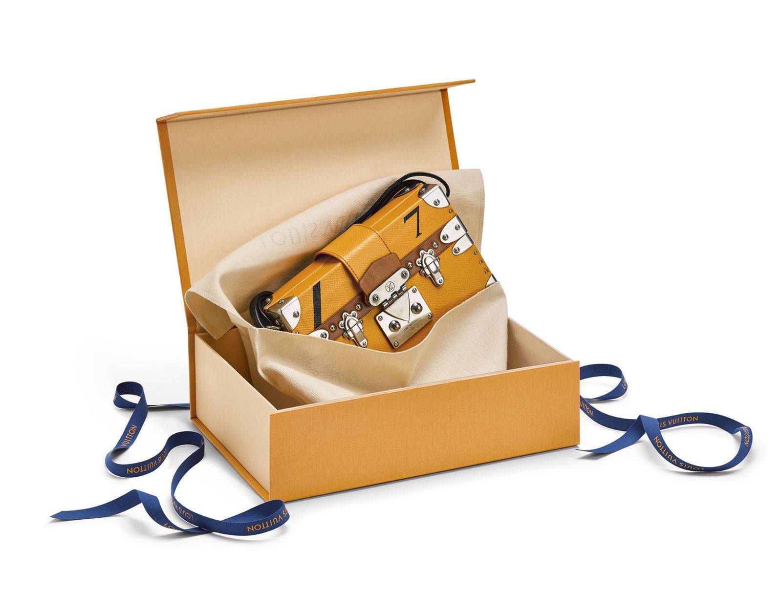 Oto nowe opakowania produktów Louis Vuitton w kolorze "Imperial Saffron" (fot. Louis Vuitton)
