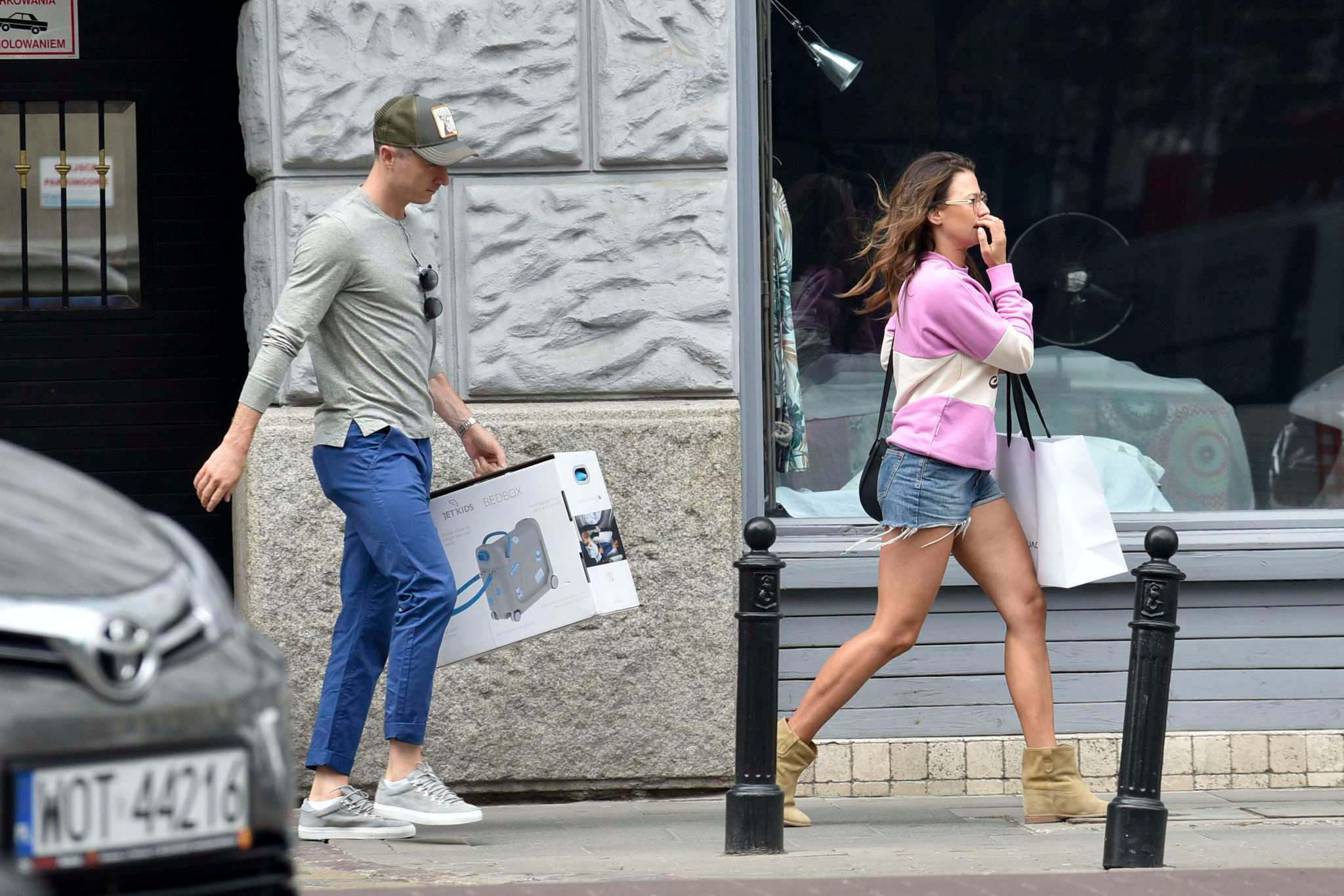 Robert Lewandowski i Anna Lewandowska na zakupach