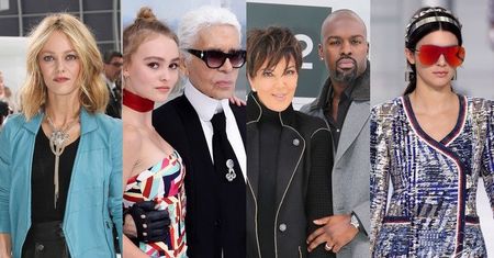 Vanessa Paradis i Lily-Rose Depp kontra Kris i Kendall Jenner. Słynne mamy z córkami na pokazie Chanel