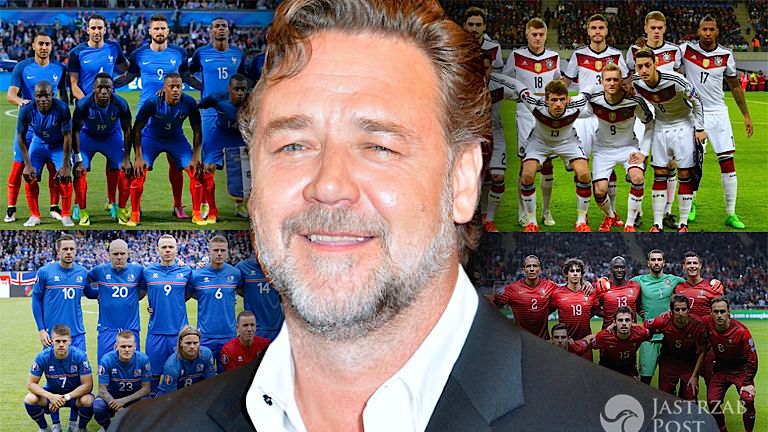 Komu Russell Crowe kibicuje na EURO 2016