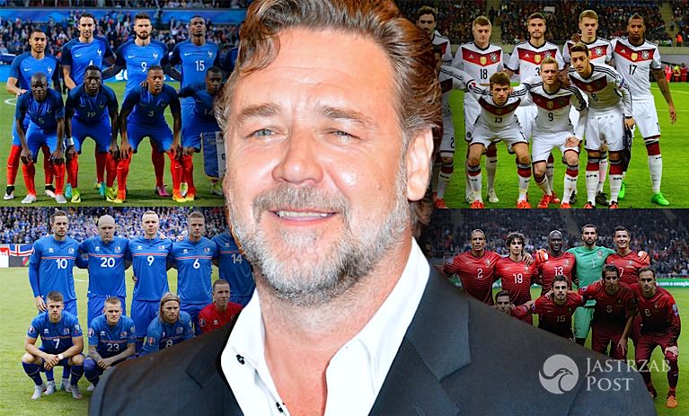 Russell Crowe ma nowego faworyta na EURO 2016. Komu kibicuje? A to niespodzianka