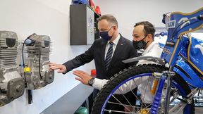 Żużel. Prezydent Andrzej Duda w domu mistrza Bartosza Zmarzlika. To była wyższa szkoła jazdy