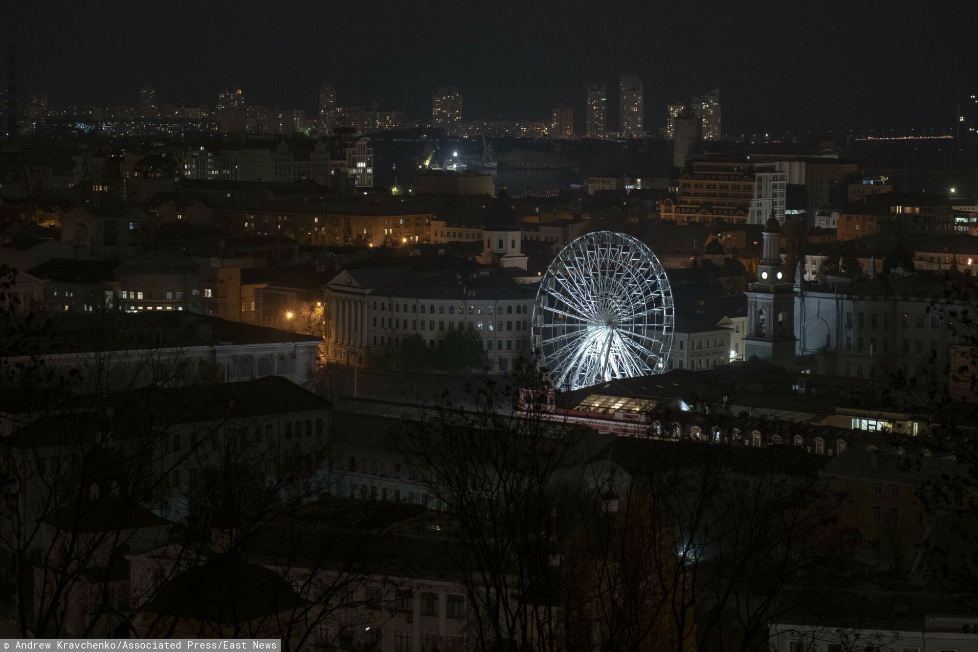 Temporary
A view of Podil district during a blackout in Kyiv, Ukraine, Friday, Nov. 4, 2022. (AP Photo/Andrew Kravchenko)
Andrew Kravchenko