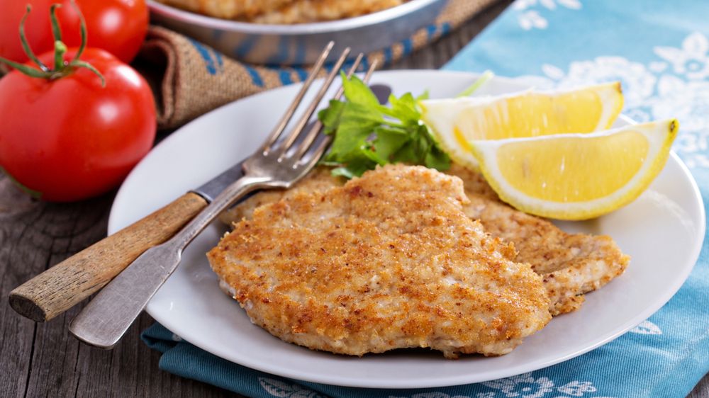 Polędwica wieprzowa bez kości (tylko mięso) opiekana na patelni