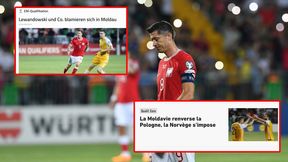 "Kompromitacja Lewandowskiego i spółki". Światowe media po blamażu w Mołdawii