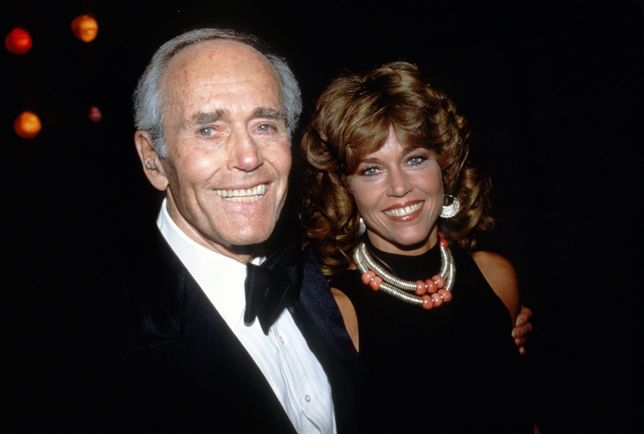 Jane Fonda z ojcem Henrym Fondą w Nowym Jorku ok. 1979 r.