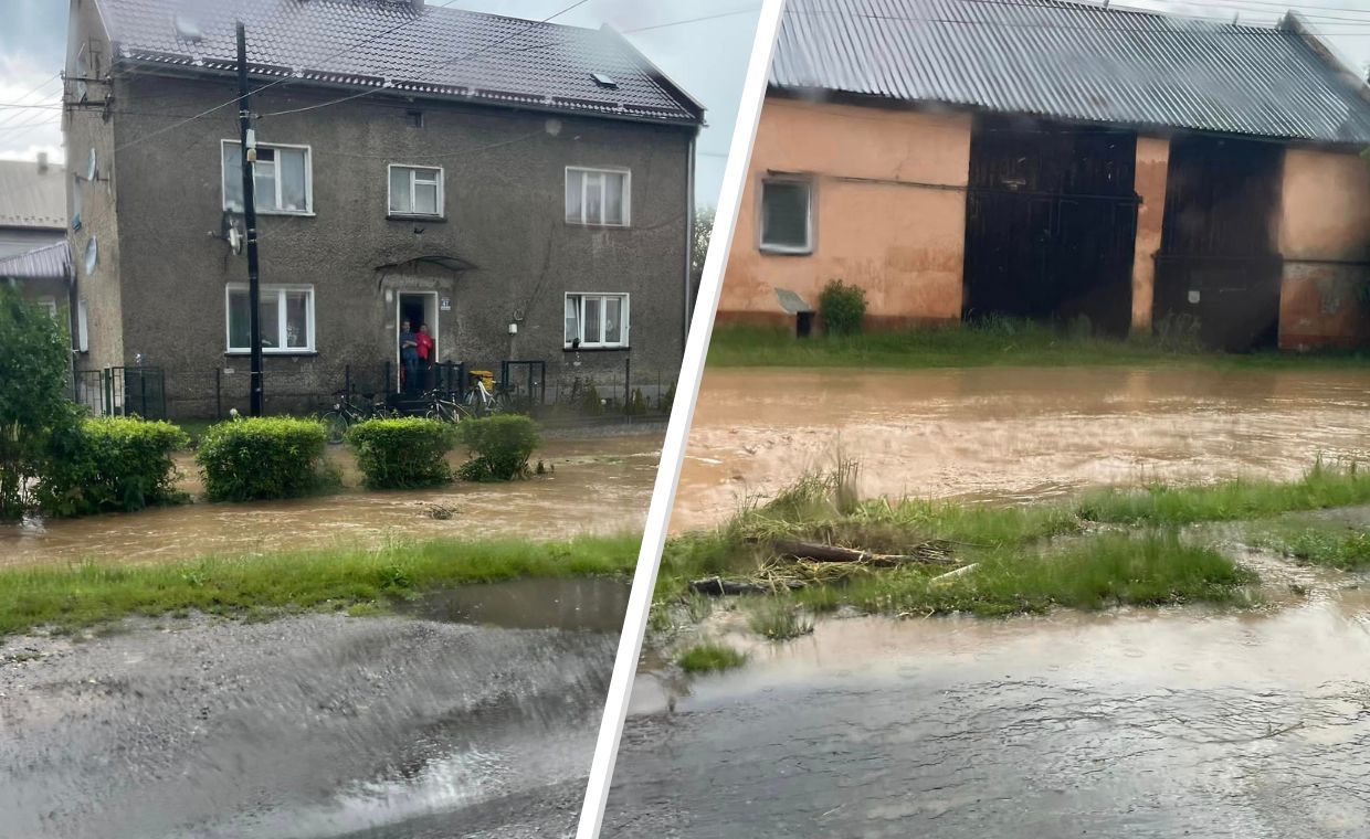 Ulice jak rwące rzeki. Burze i nawałnice nad Polską