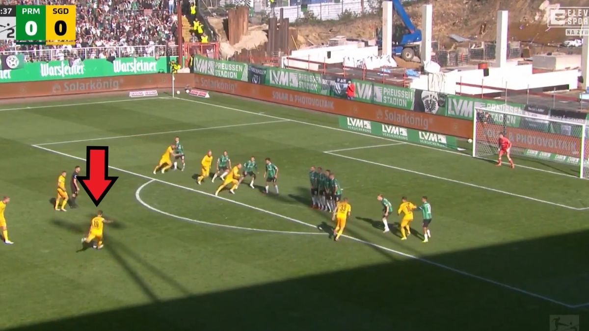 Twitter / Eleven Sports / Piękny gol dla Dynama Drezno