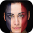 Flag euro 2016 face& half-face icon